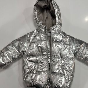 Old Navy Shiny Silver Jacket